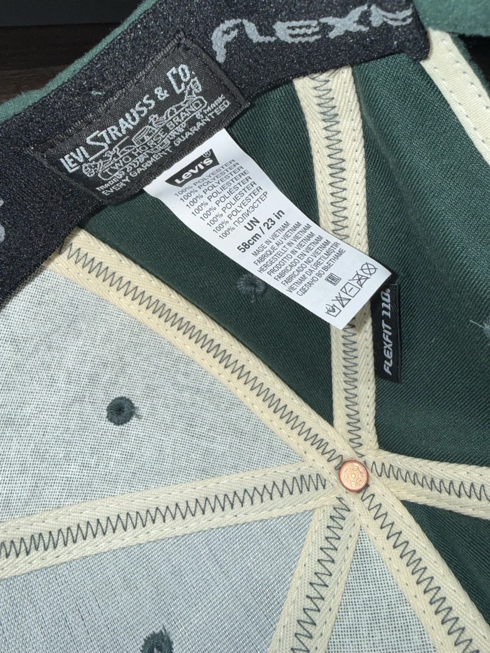 Levi's Dark Green Suede Baseball Cap Men’s or Women